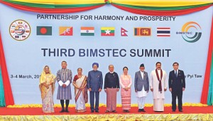 The leaders at the Third BIMSTEC Summit in Myanmar