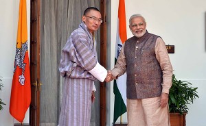 PM Tshering Tobgay meets new Indian PM Narendra Modi. Photo: BBS