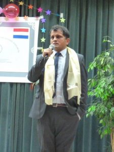 Ram Karki welcoming the attendees. Photo: BCN