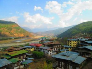 Houses in the Paro valley